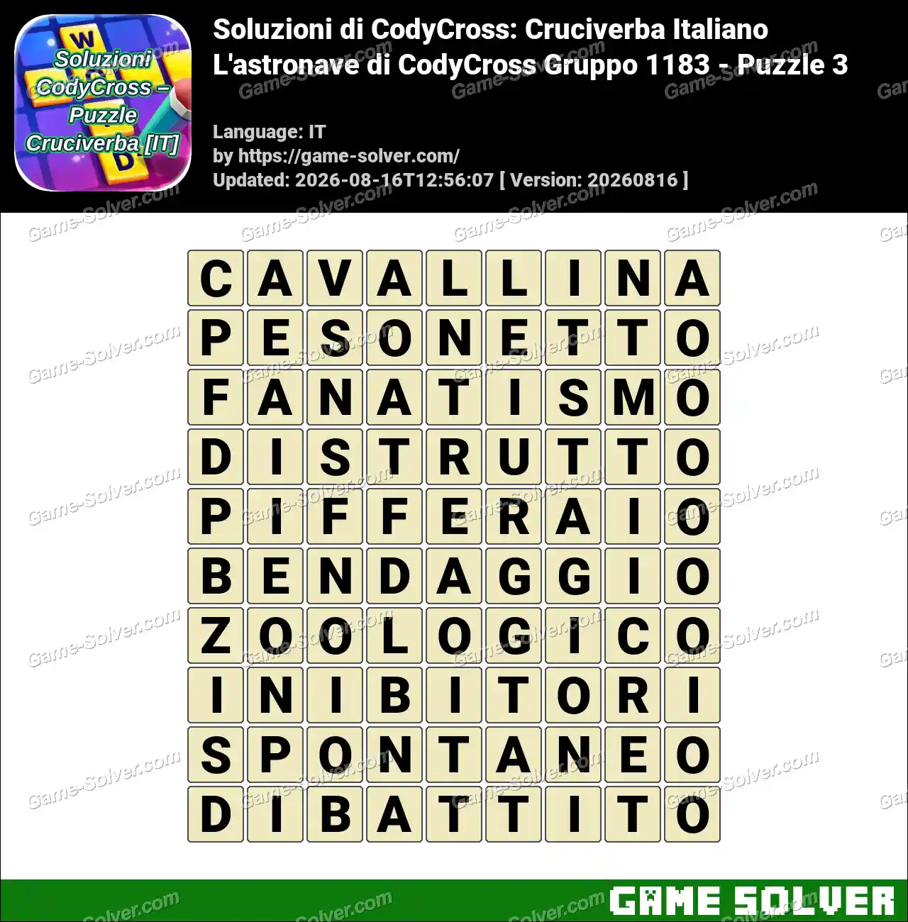 Soluzioni di CodyCross: Cruciverba Italiano L’astronave di CodyCross Gruppo 1183 – Puzzle 3